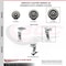Service Caster Tool Box Caster Wheel Set 6'' Thermoplastic Rubber Swivel Casters, 4PK TOOL-SCC-20S620-TPRRF-2-TLB-2 - alternate 5